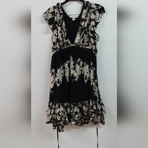 Free People Black and Beige Floral.